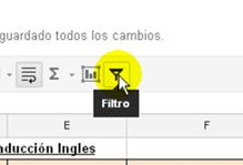 Herramientas filtro