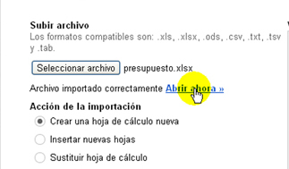 Subir archivos a Docs