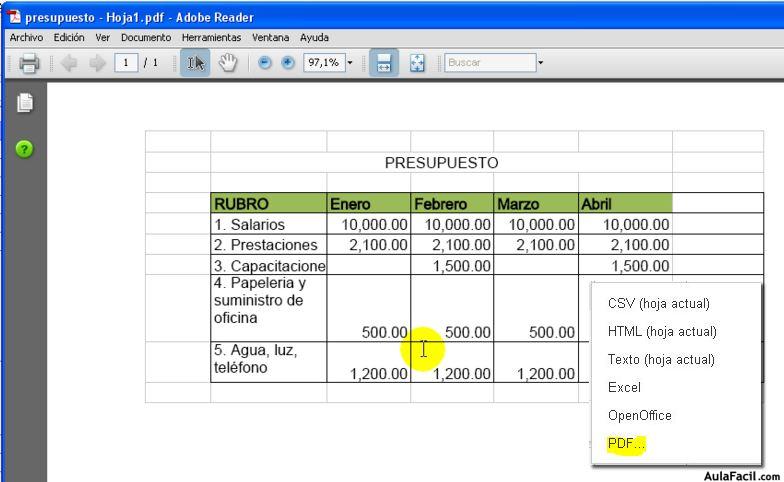 Guardar con diferentes tipos de archivo