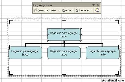 Organigramas y diagramas. Crear y configurar