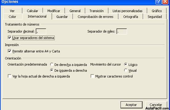 Edición de datos y fórmulas