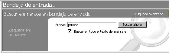 Buscar elementos y archivos