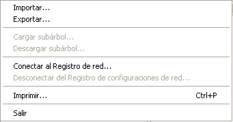 Copia de seguridad del registro