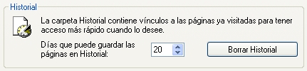 Limpiar información privada Internet Explorer 