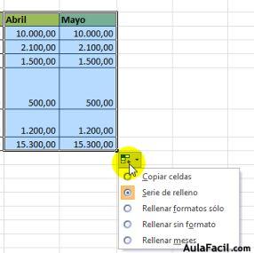 Función Autorelleno