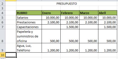 Eliminar Filas y Columnas